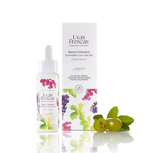 Sérum visage éclairant aux raisins frais (25,50 euros).